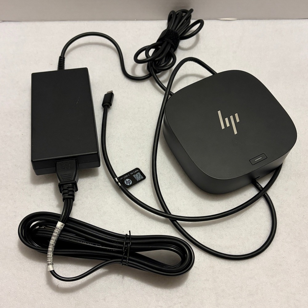 HP USB-C G5 Essential Docking Station 5TW10AA 120W AC Adapter Black Hub